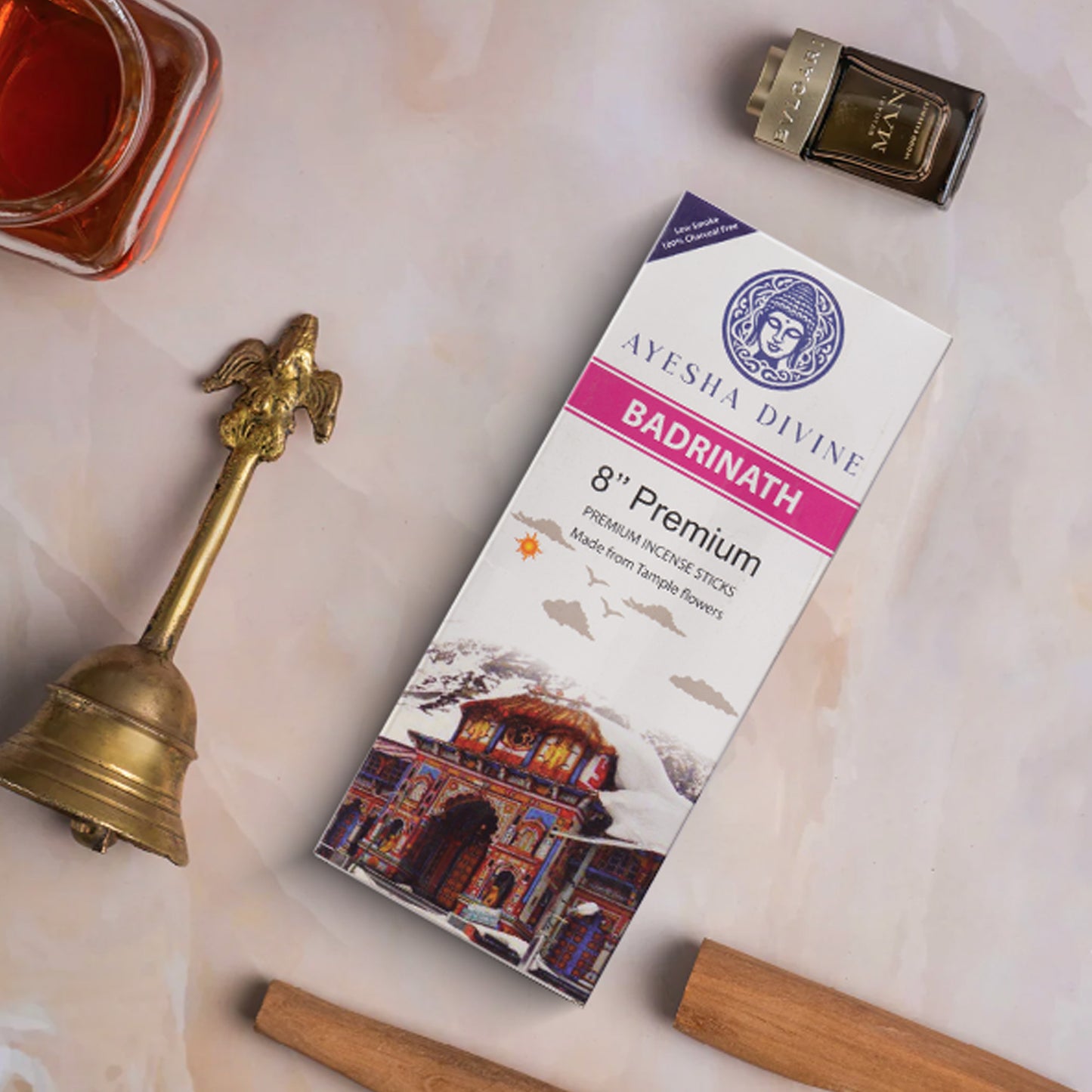 🕉️ Ayesha Divine Badrinath Premium Incense Sticks – 8” (80 Sticks)