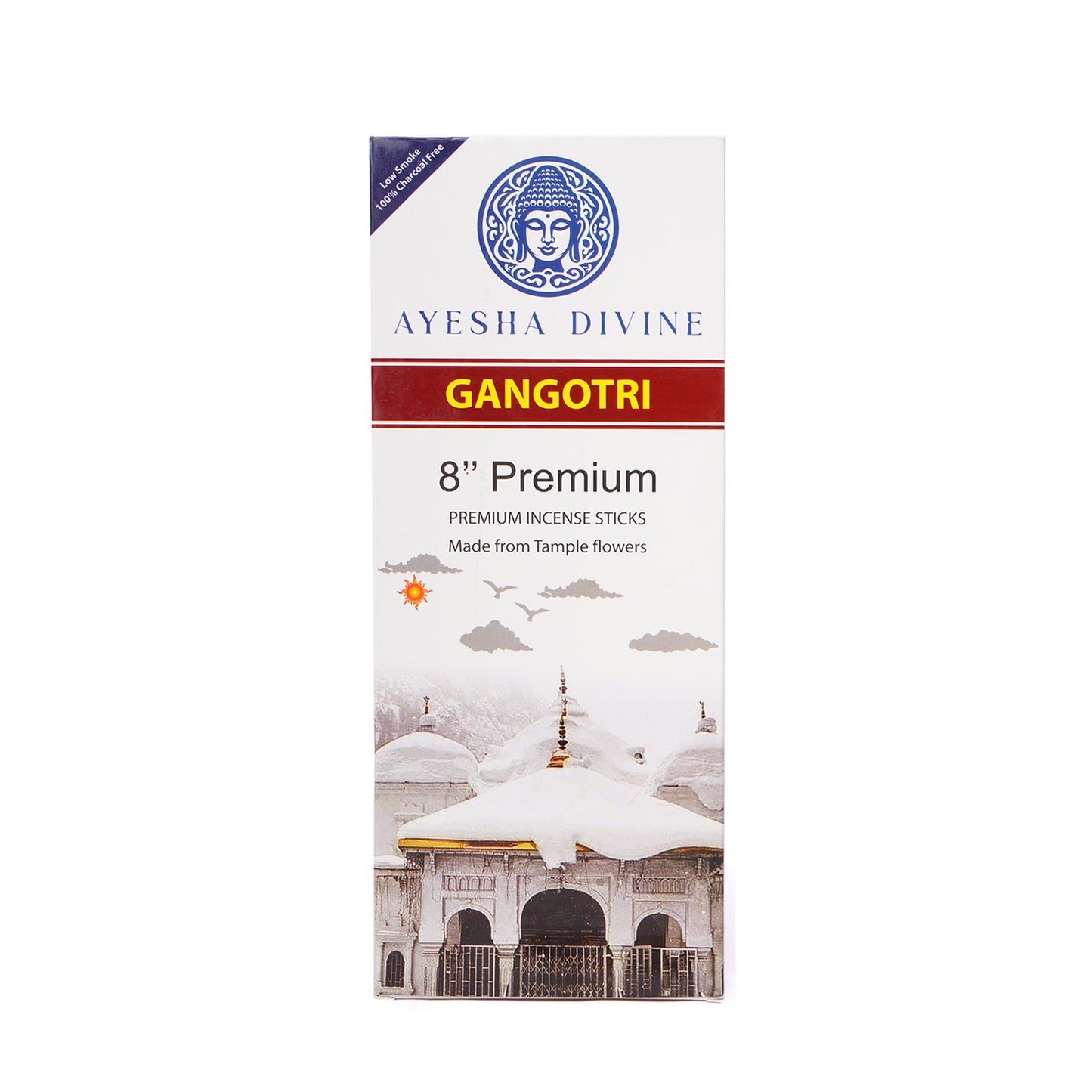 🌸 Ayesha Divine Gangotri Premium Incense Sticks – 8” (80 Sticks)