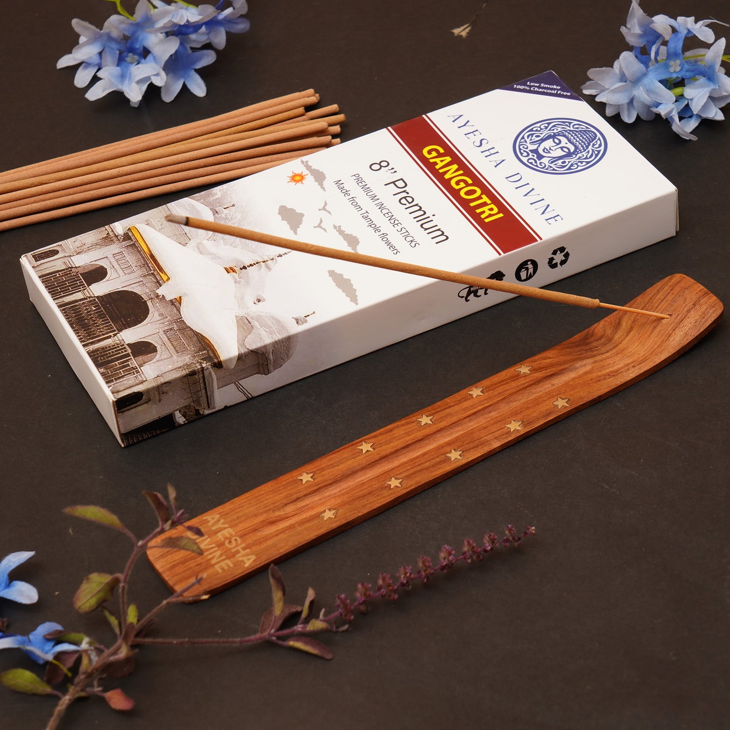 🌸 Ayesha Divine Gangotri Premium Incense Sticks – 8” (80 Sticks)