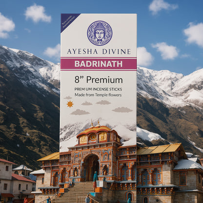 🕉️ Ayesha Divine Badrinath Premium Incense Sticks – 8” (80 Sticks)