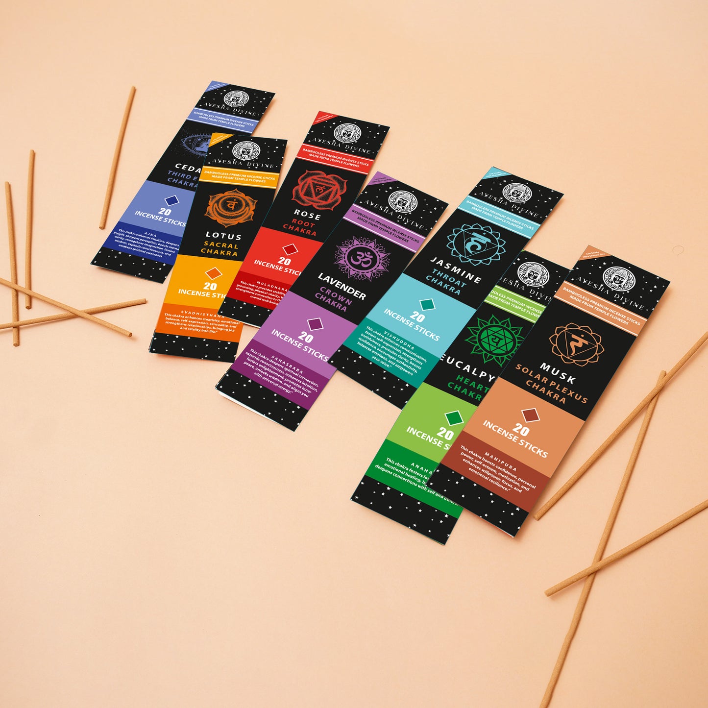 CHAKRA COLLECTION BAMBOOLESS INCENSE STICK