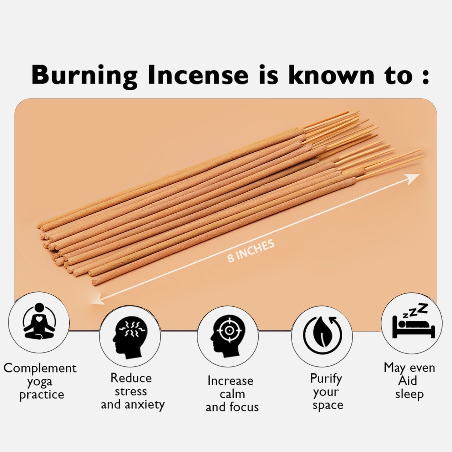 🕉️ Ayesha Divine Kedarnath Premium Incense Sticks – 8” (80 Sticks)