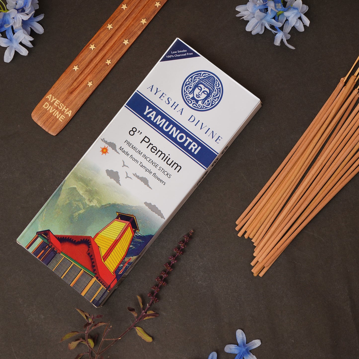 Ayesha Divine – Yamunotri Premium Incense Sticks (80 Count)