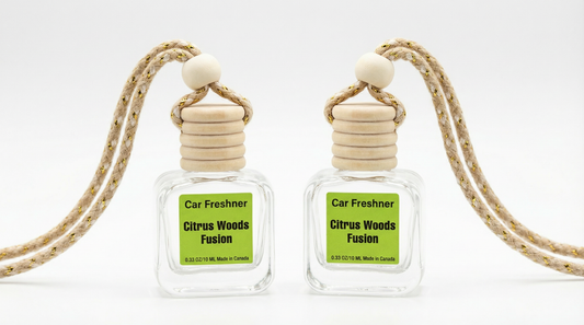 Citrus Woods Fusion 10ml Hanging Car Air Freshener Diffuser – 2-Pack