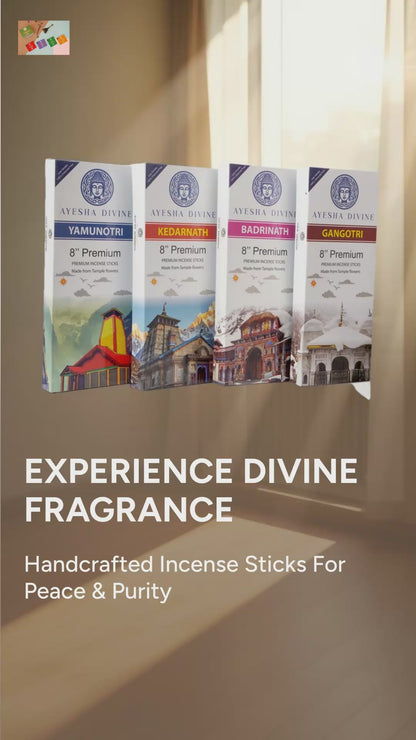 Ayesha Divine – Yamunotri Premium Incense Sticks (80 Count)